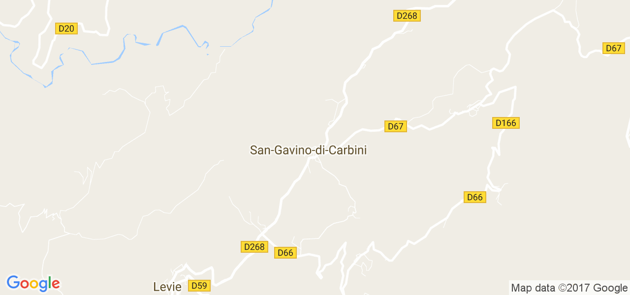 map de la ville de San-Gavino-di-Carbini