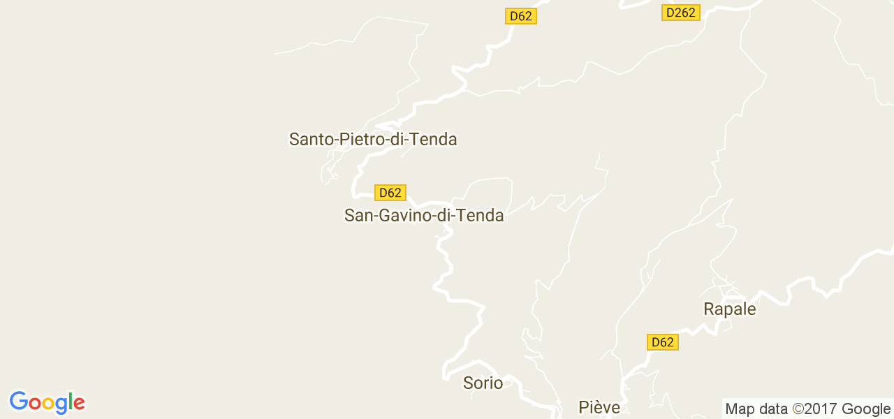 map de la ville de San-Gavino-di-Tenda