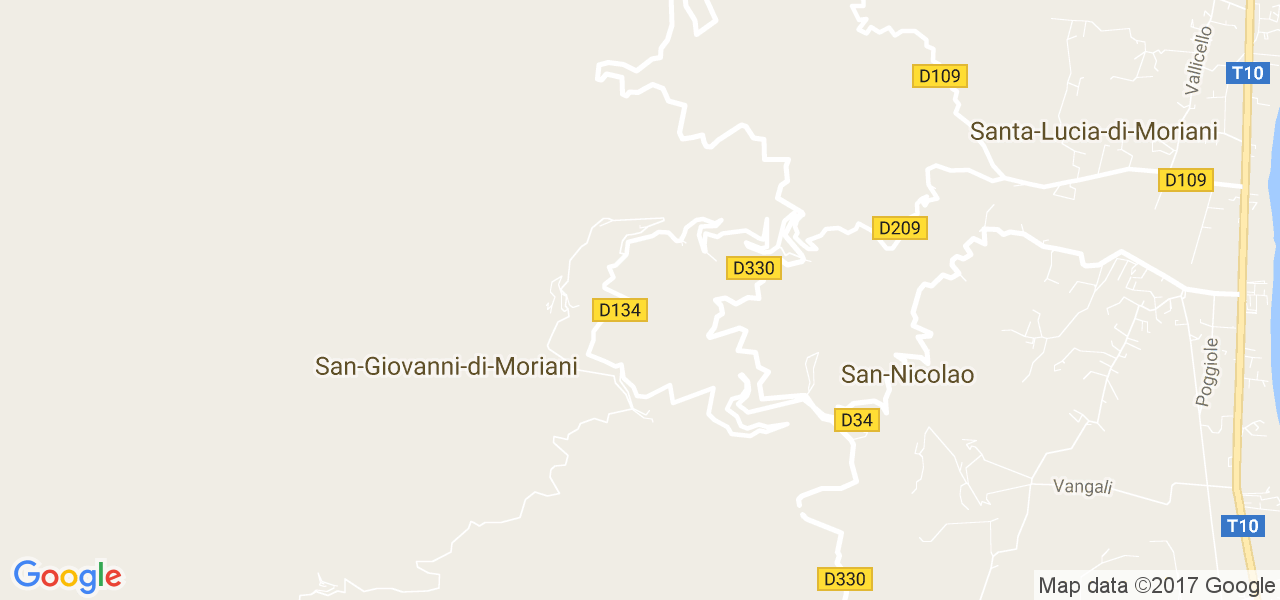 map de la ville de San-Giovanni-di-Moriani