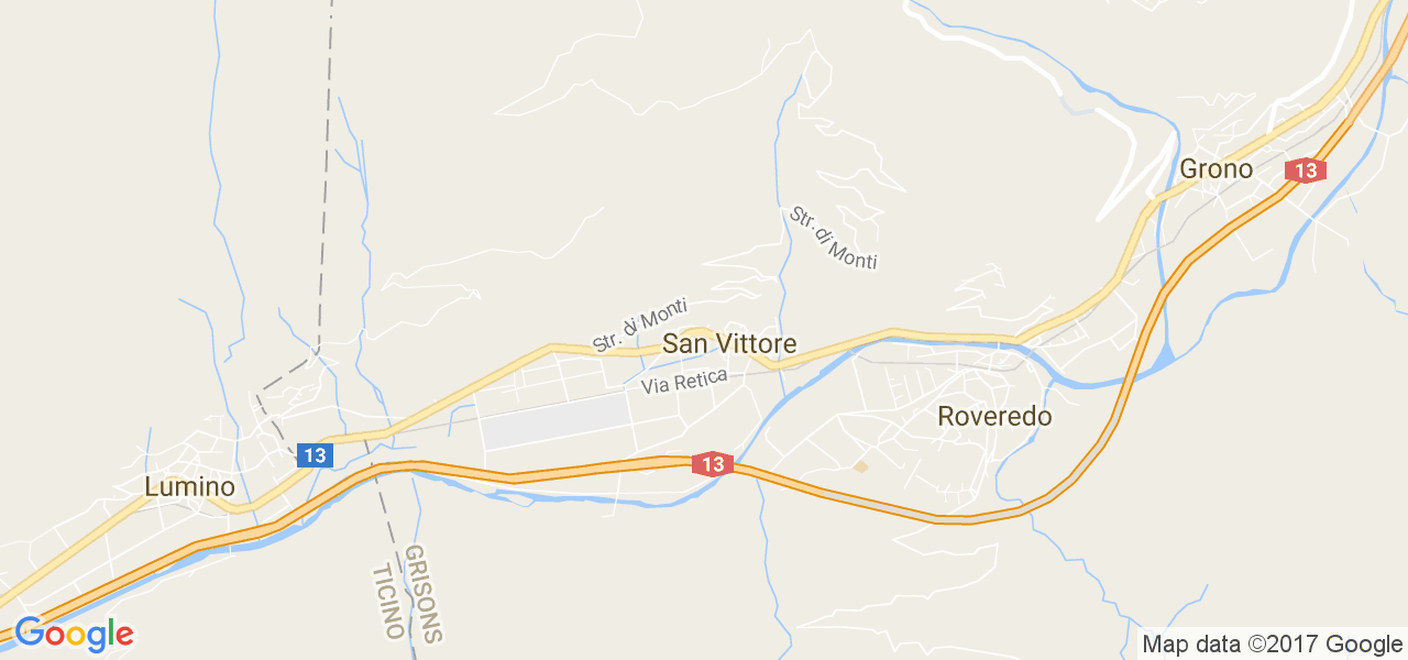 map de la ville de San Vittore