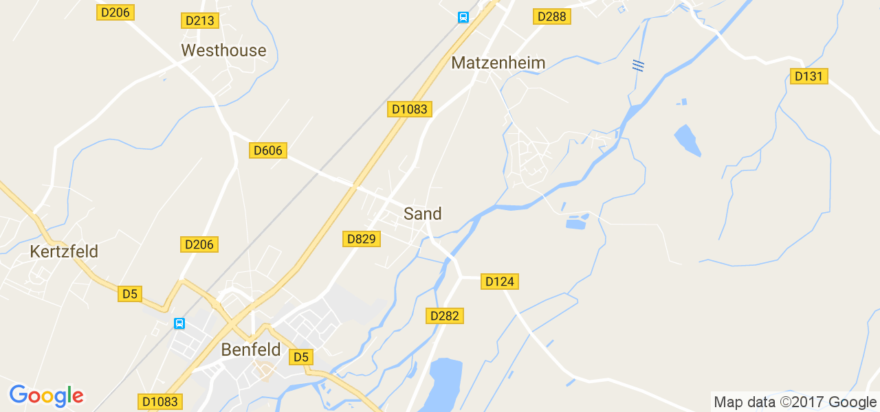 map de la ville de Sand