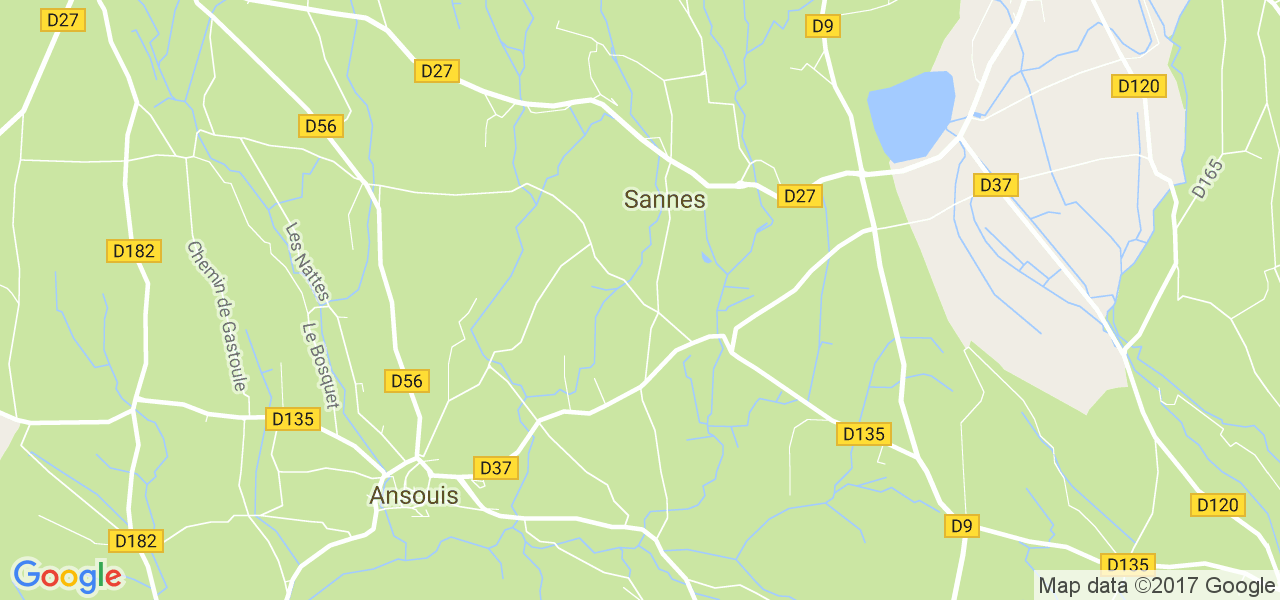 map de la ville de Sannes