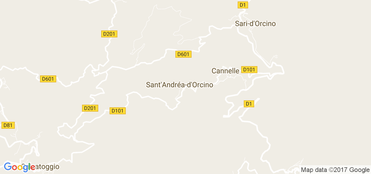 map de la ville de Sant'Andréa-d'Orcino