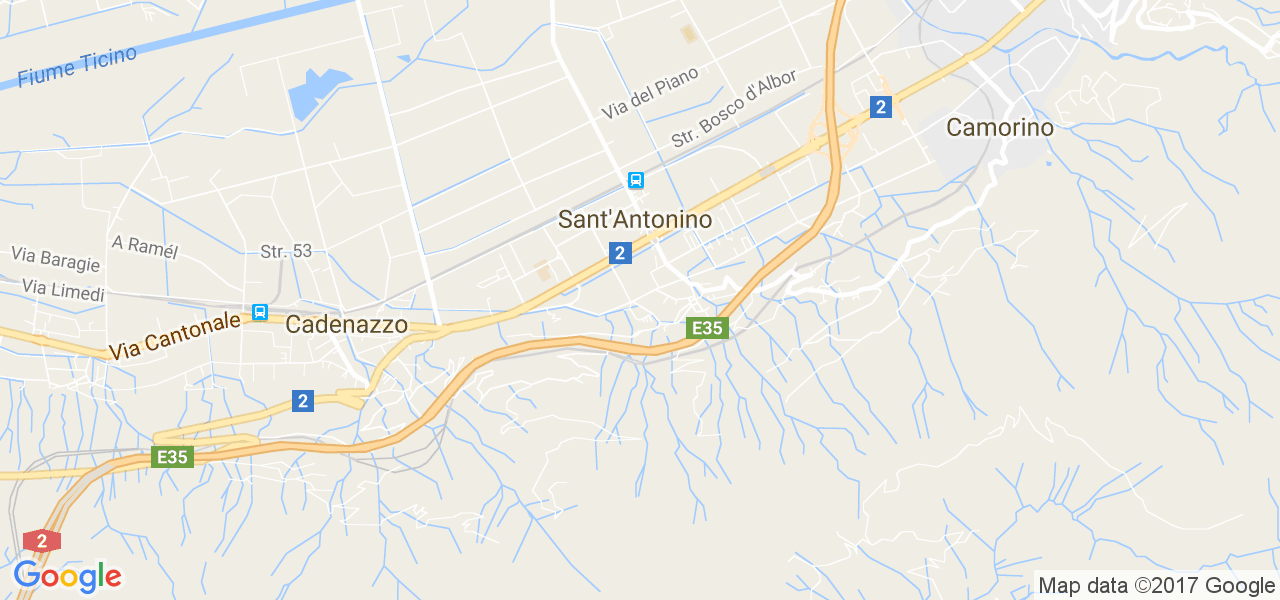 map de la ville de Sant'Antonino