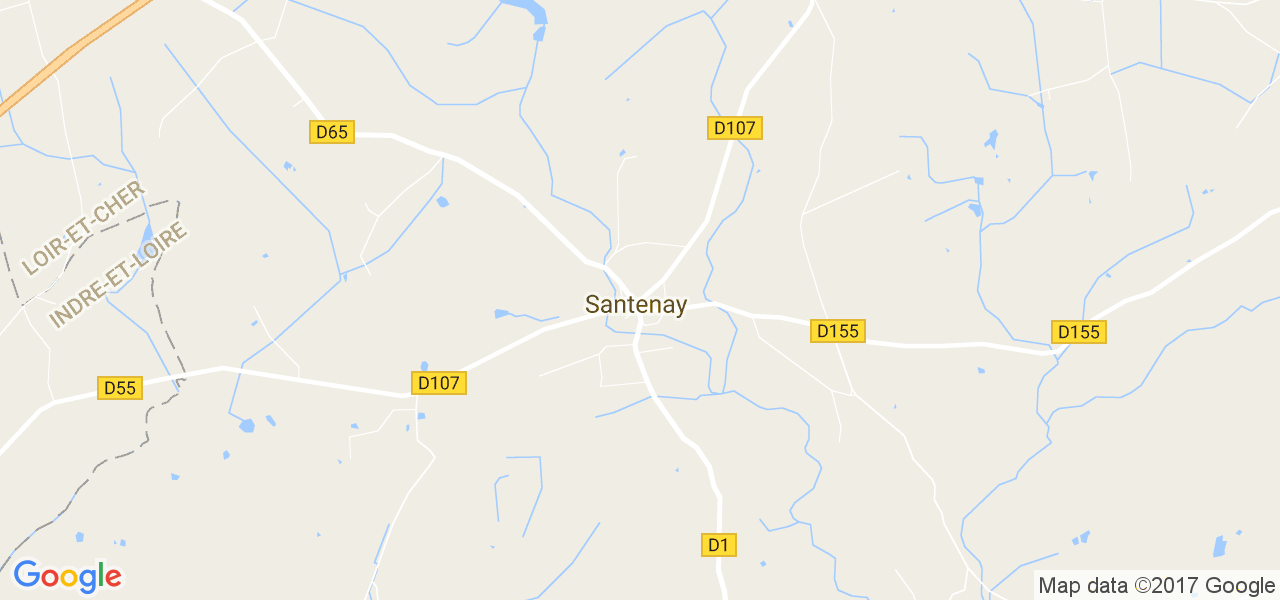 map de la ville de Santenay