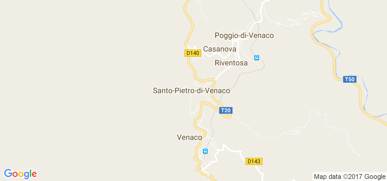 map de la ville de Santo-Pietro-di-Venaco