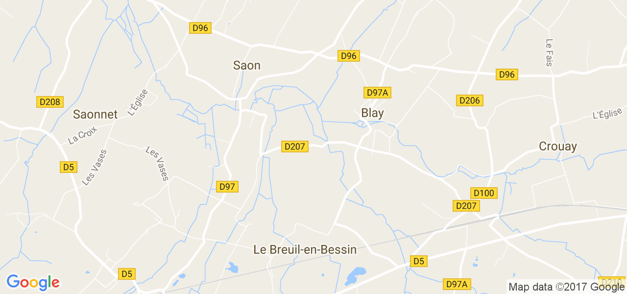 map de la ville de Saon