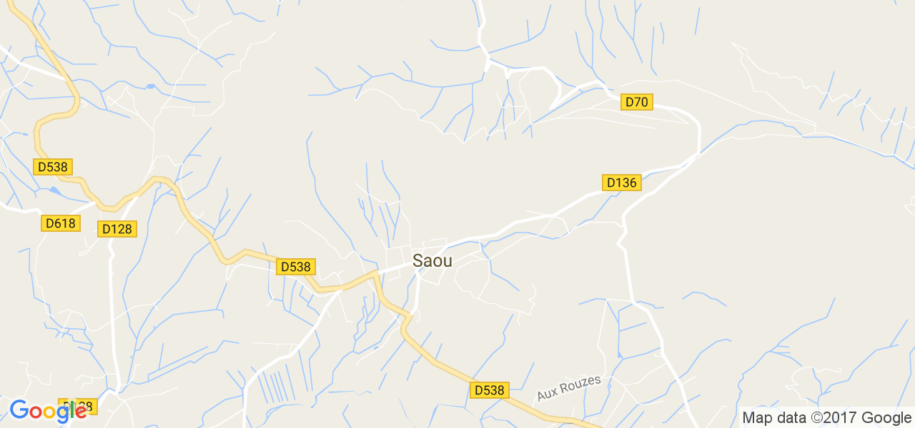 map de la ville de Saou