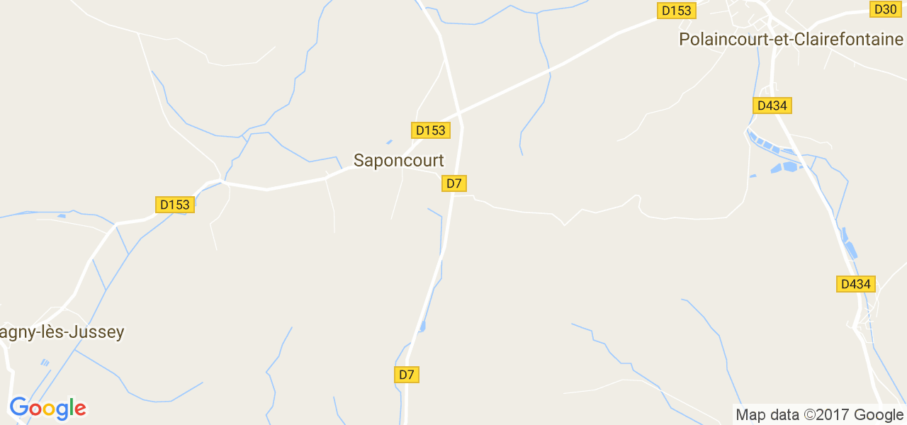 map de la ville de Saponcourt