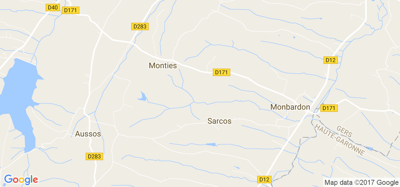 map de la ville de Sarcos