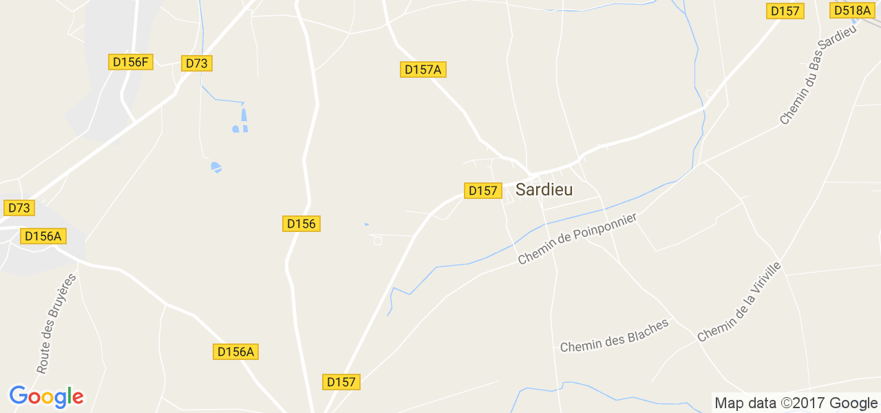 map de la ville de Sardieu