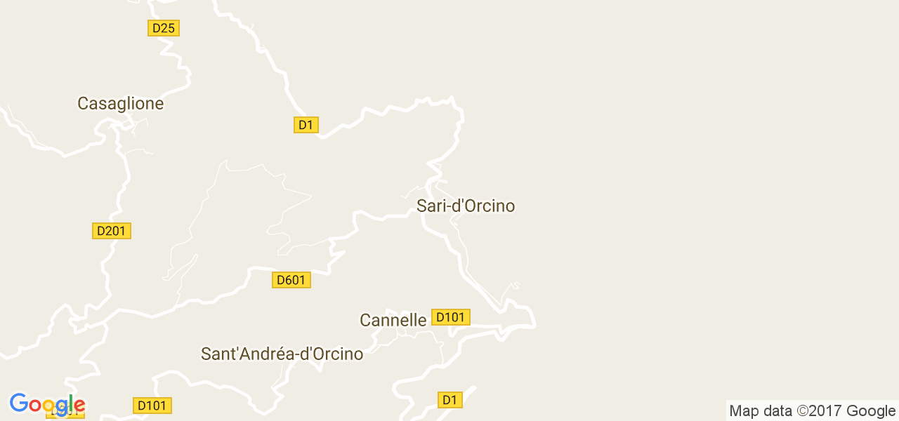 map de la ville de Sari-d'Orcino