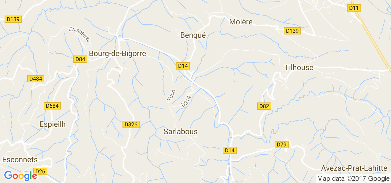 map de la ville de Sarlabous