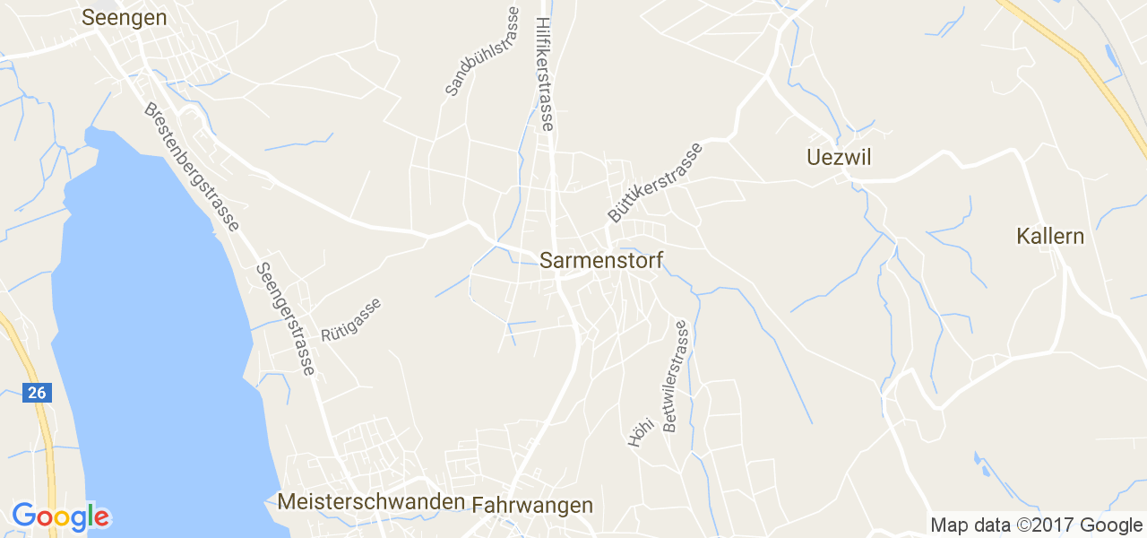 map de la ville de Sarmenstorf