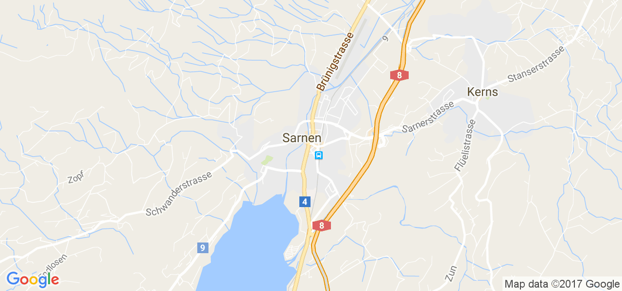 map de la ville de Sarnen