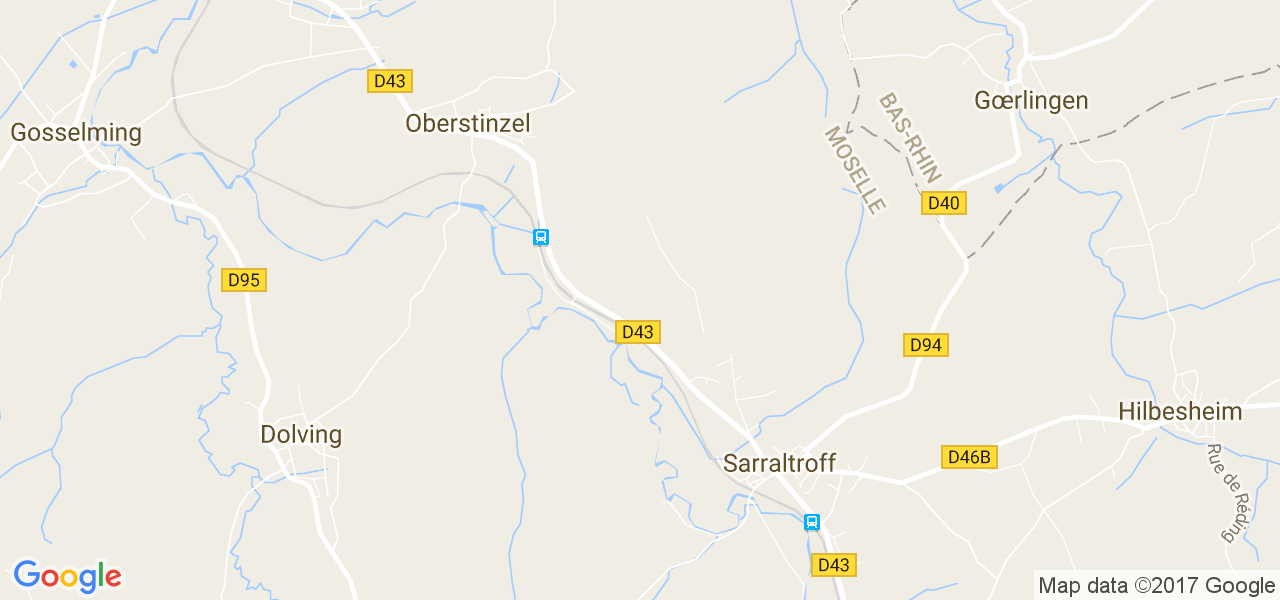 map de la ville de Sarraltroff