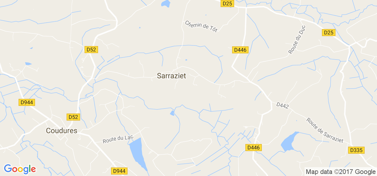 map de la ville de Sarraziet