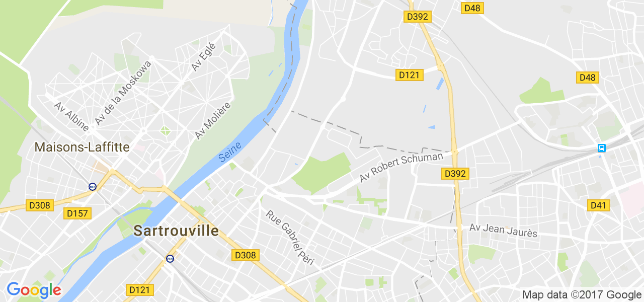 map de la ville de Sartrouville