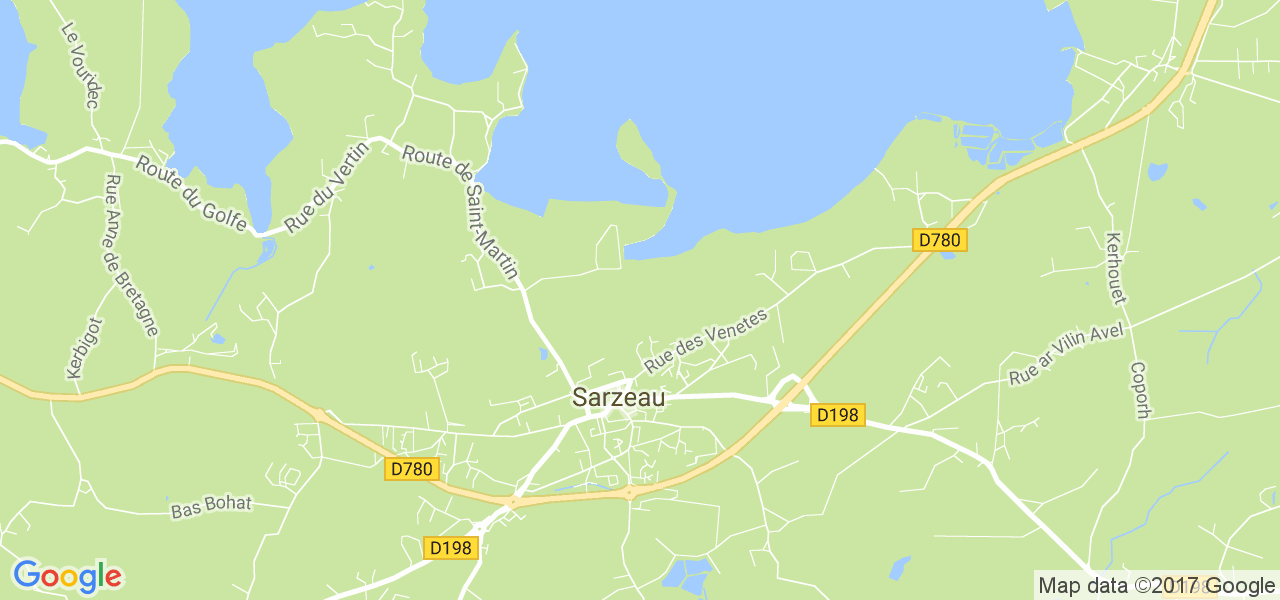 map de la ville de Sarzeau