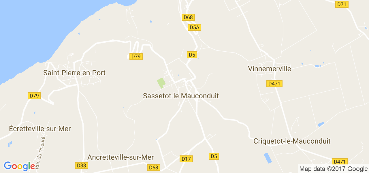 map de la ville de Sassetot-le-Mauconduit