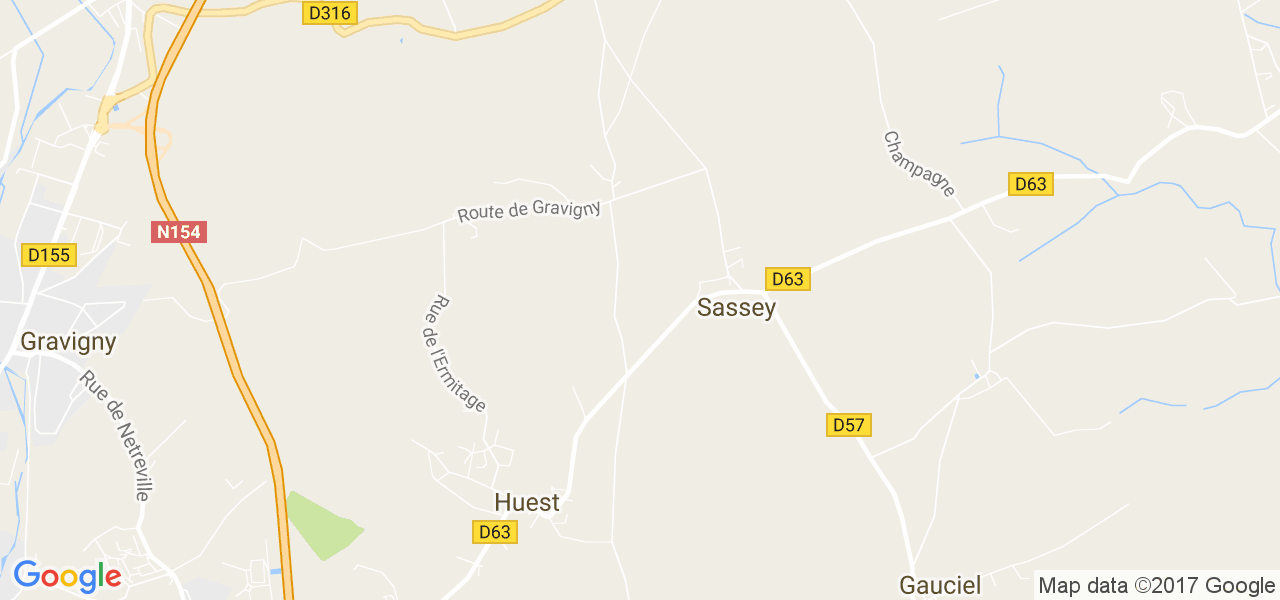 map de la ville de Sassey