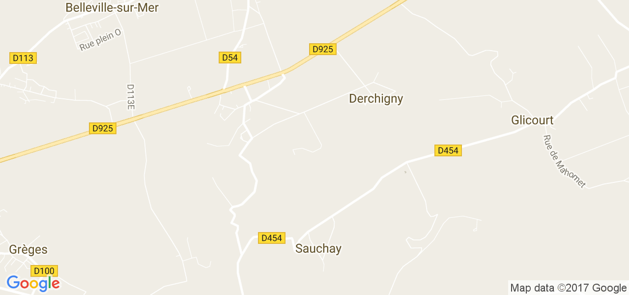 map de la ville de Sauchay