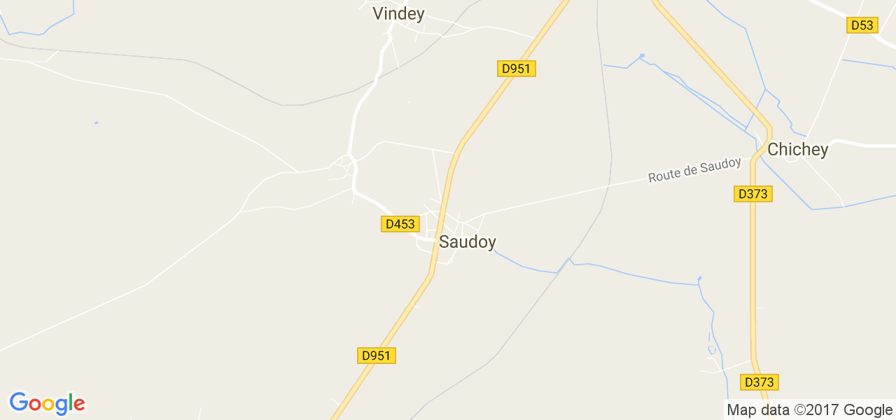 map de la ville de Saudoy