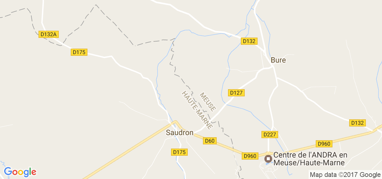 map de la ville de Saudron