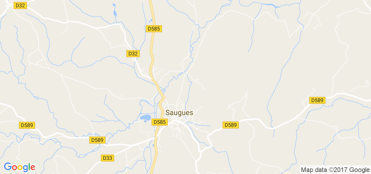 map de la ville de Saugues