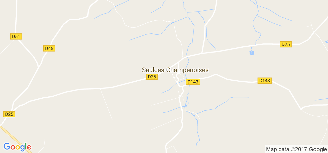 map de la ville de Saulces-Champenoises