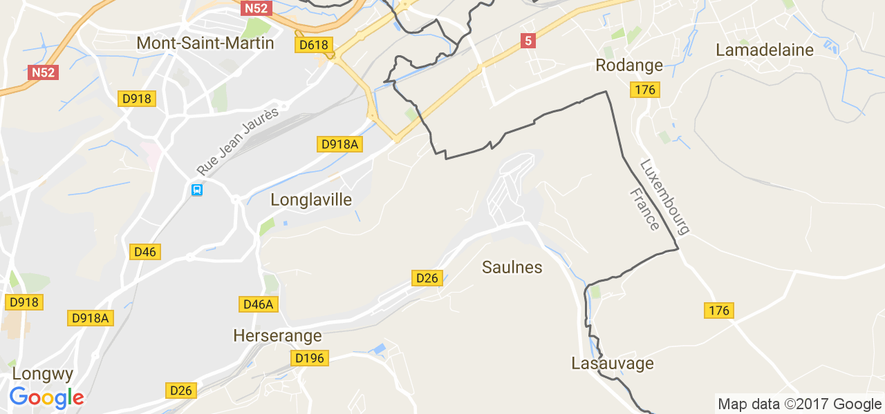 map de la ville de Saulnes