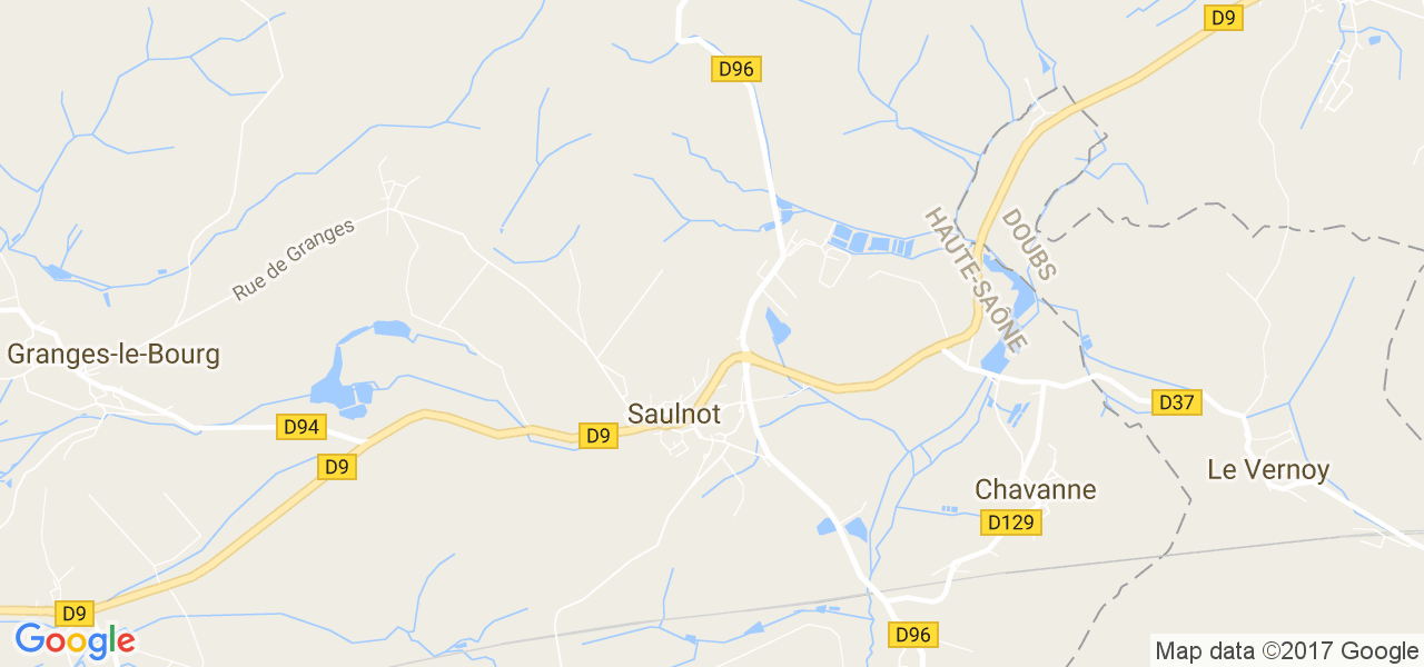 map de la ville de Saulnot