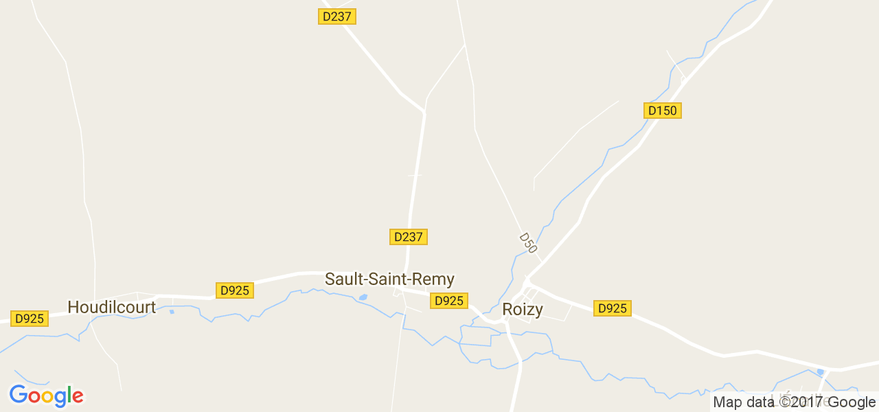 map de la ville de Sault-Saint-Remy