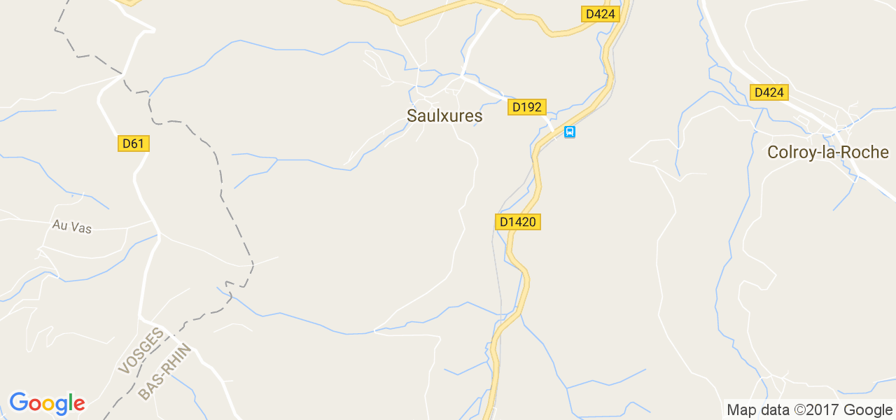 map de la ville de Saulxures