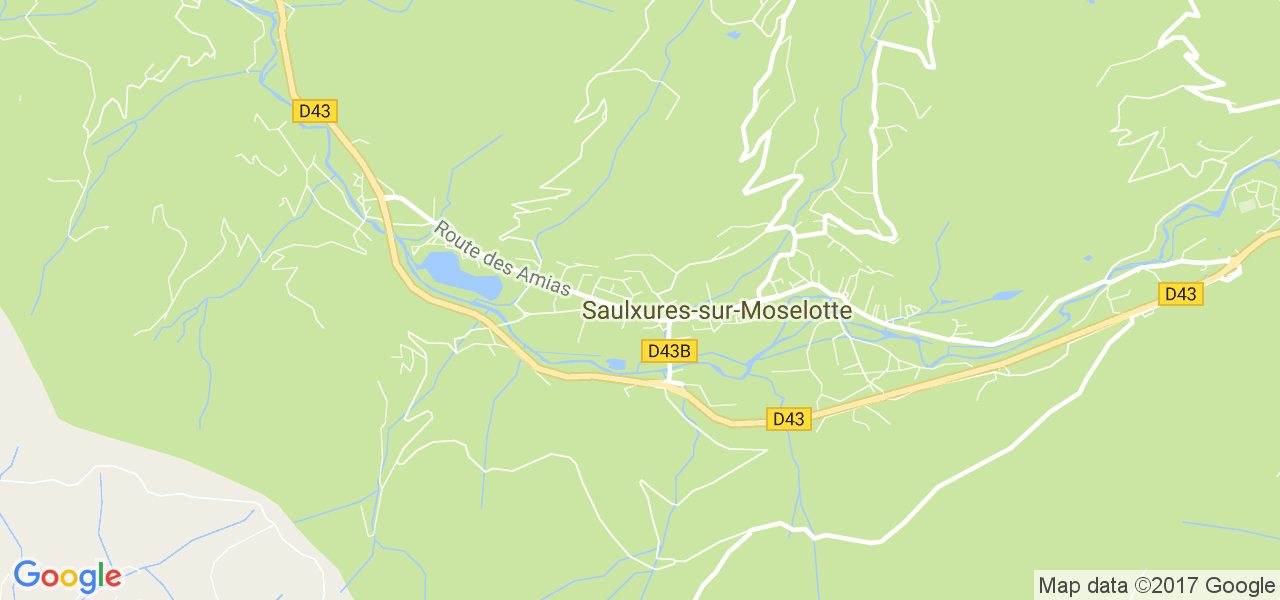 map de la ville de Saulxures-sur-Moselotte