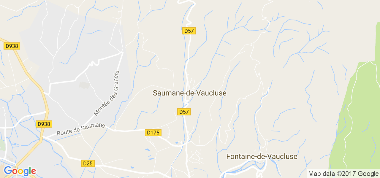 map de la ville de Saumane-de-Vaucluse