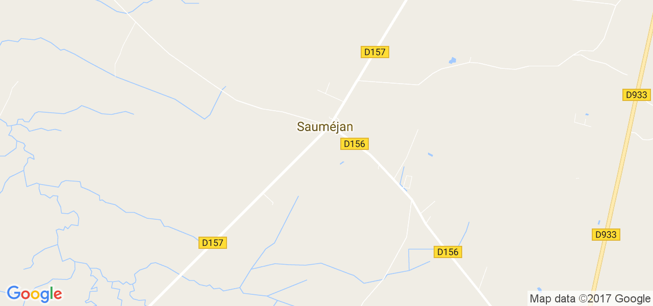 map de la ville de Sauméjan