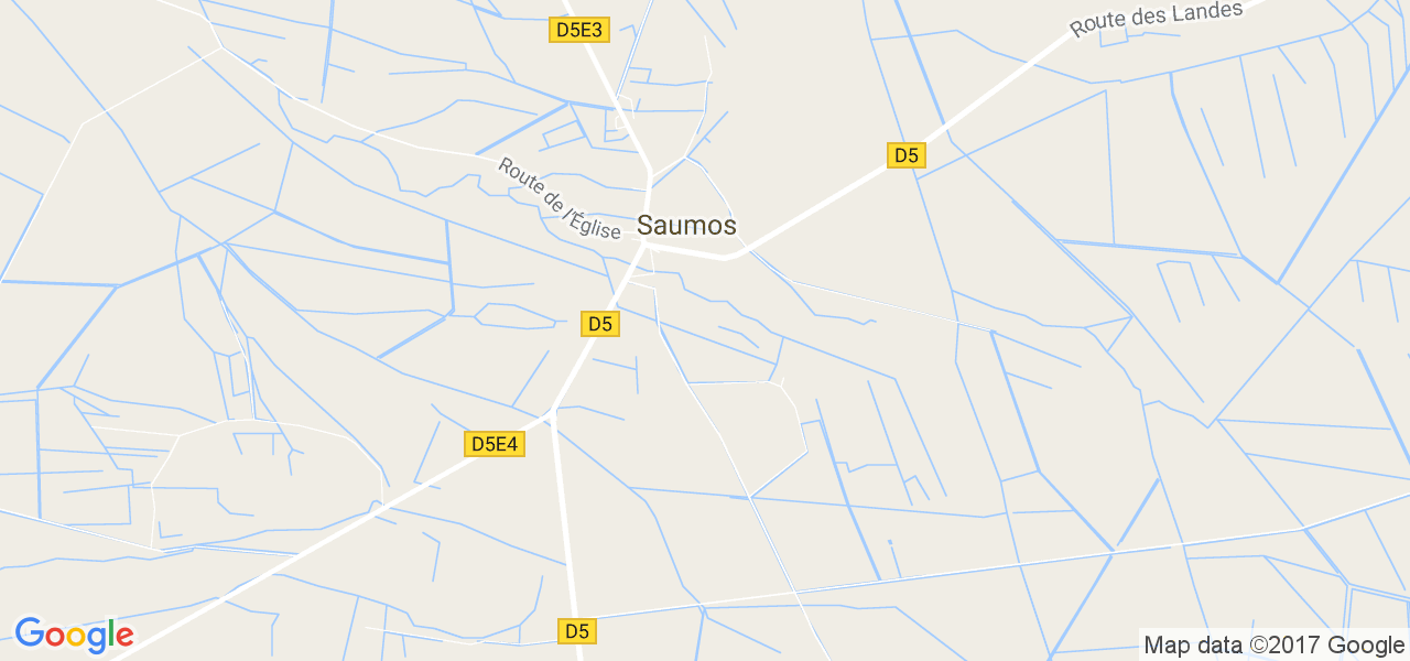 map de la ville de Saumos