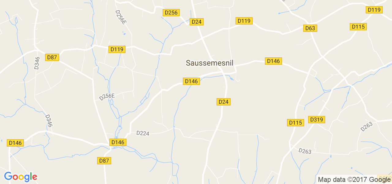 map de la ville de Saussemesnil