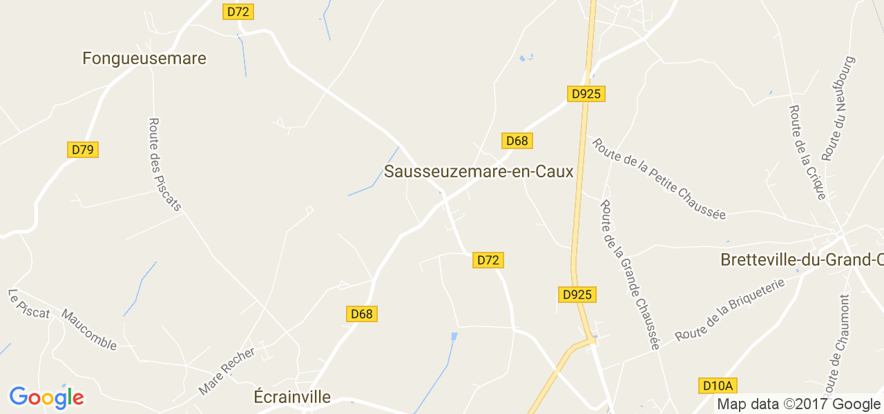 map de la ville de Sausseuzemare-en-Caux