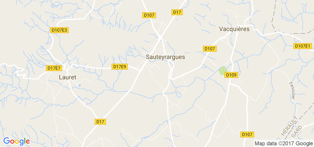 map de la ville de Sauteyrargues