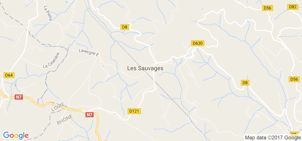 map de la ville de Sauvages