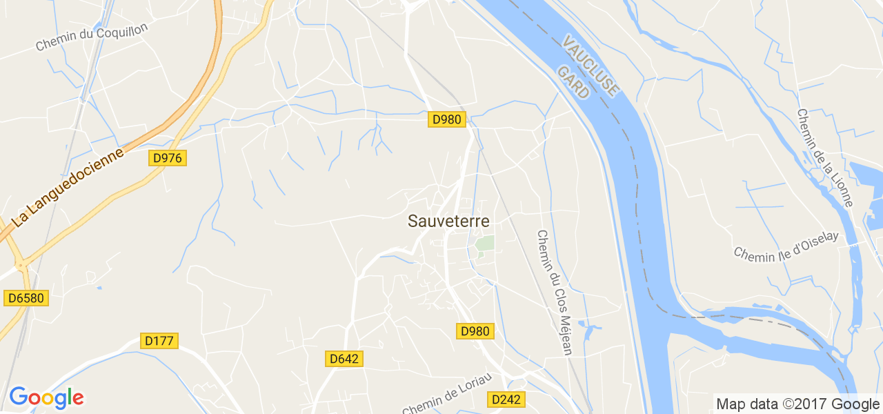 map de la ville de Sauveterre