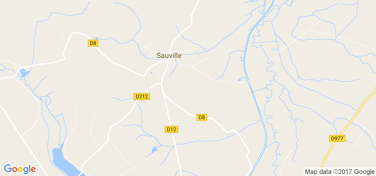 map de la ville de Sauville