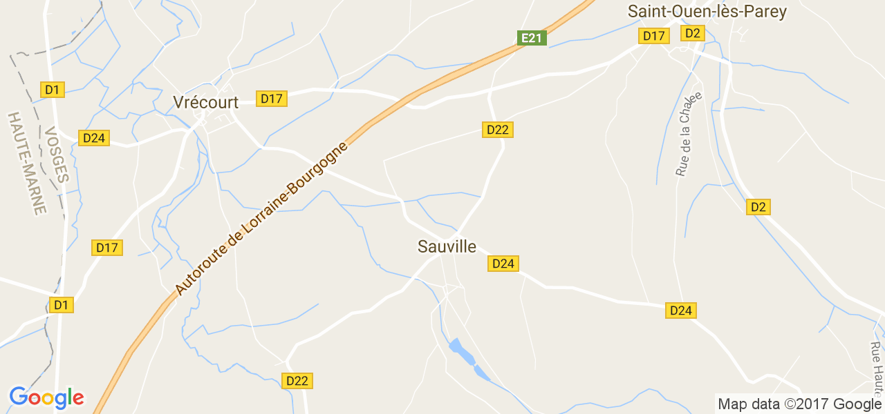 map de la ville de Sauville