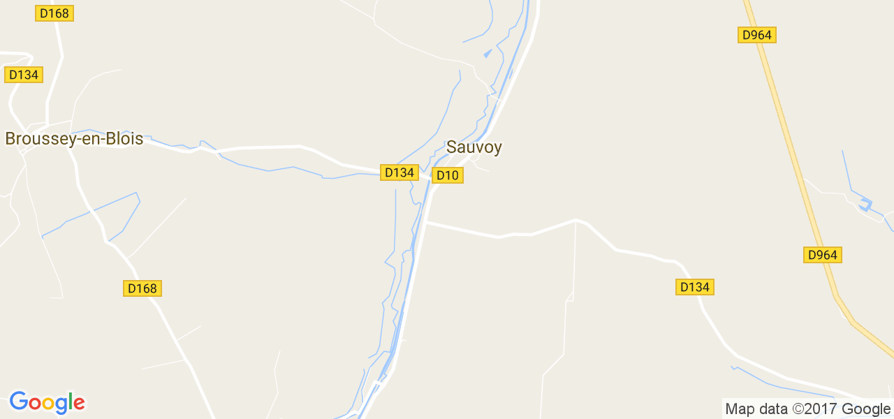 map de la ville de Sauvoy