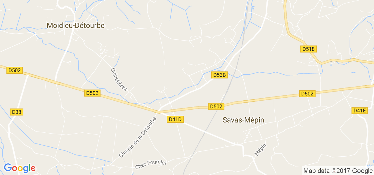 map de la ville de Savas-Mépin