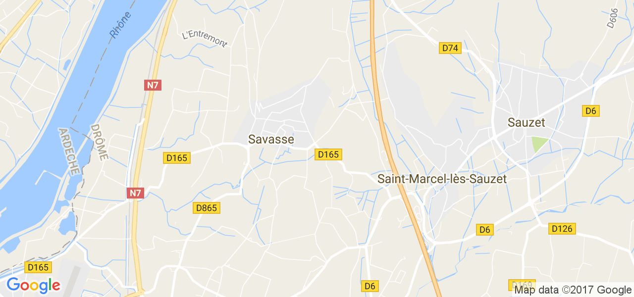 map de la ville de Savasse