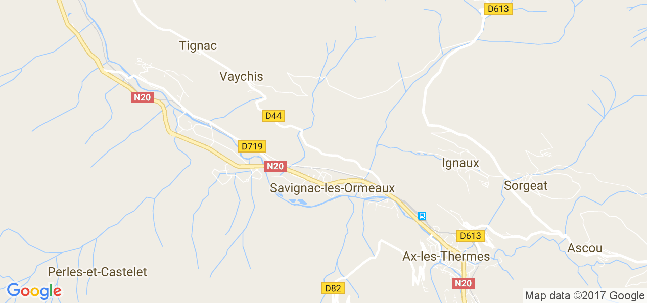 map de la ville de Savignac-les-Ormeaux