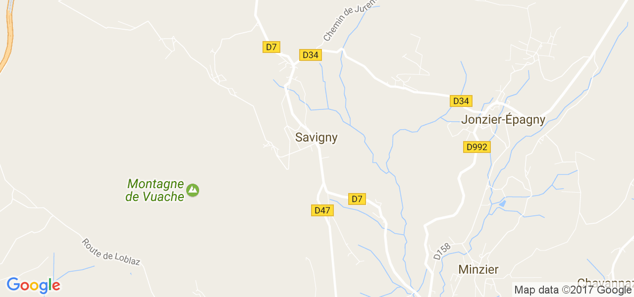 map de la ville de Savigny